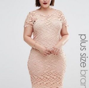 Cream crochet dress